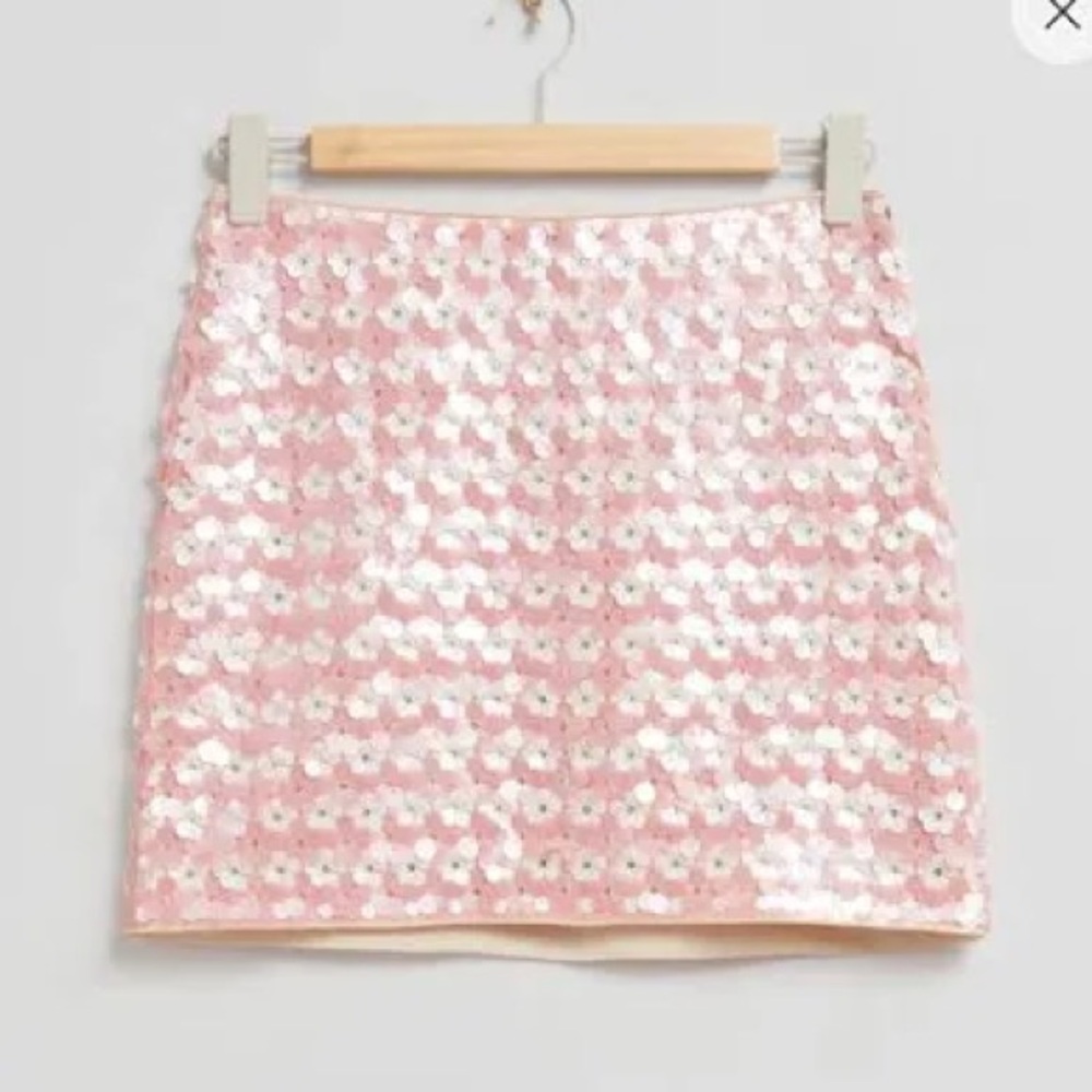 Sequin Pink Skirt